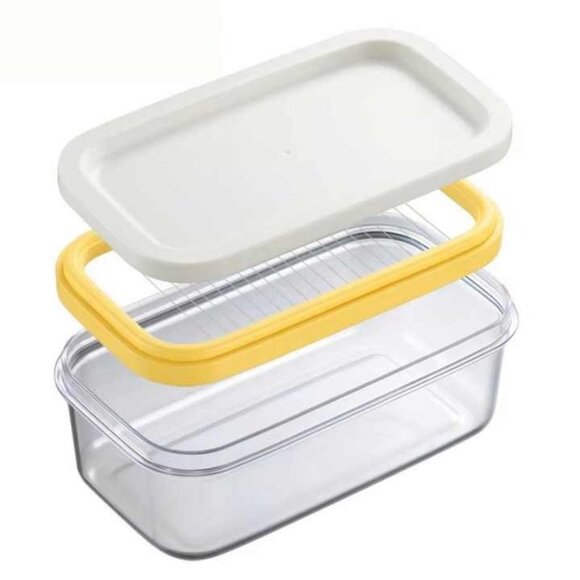 Butter Spreader and Butter Stick Holder & Butter Slicer Cutter Container Dish - Picture 3 of 9